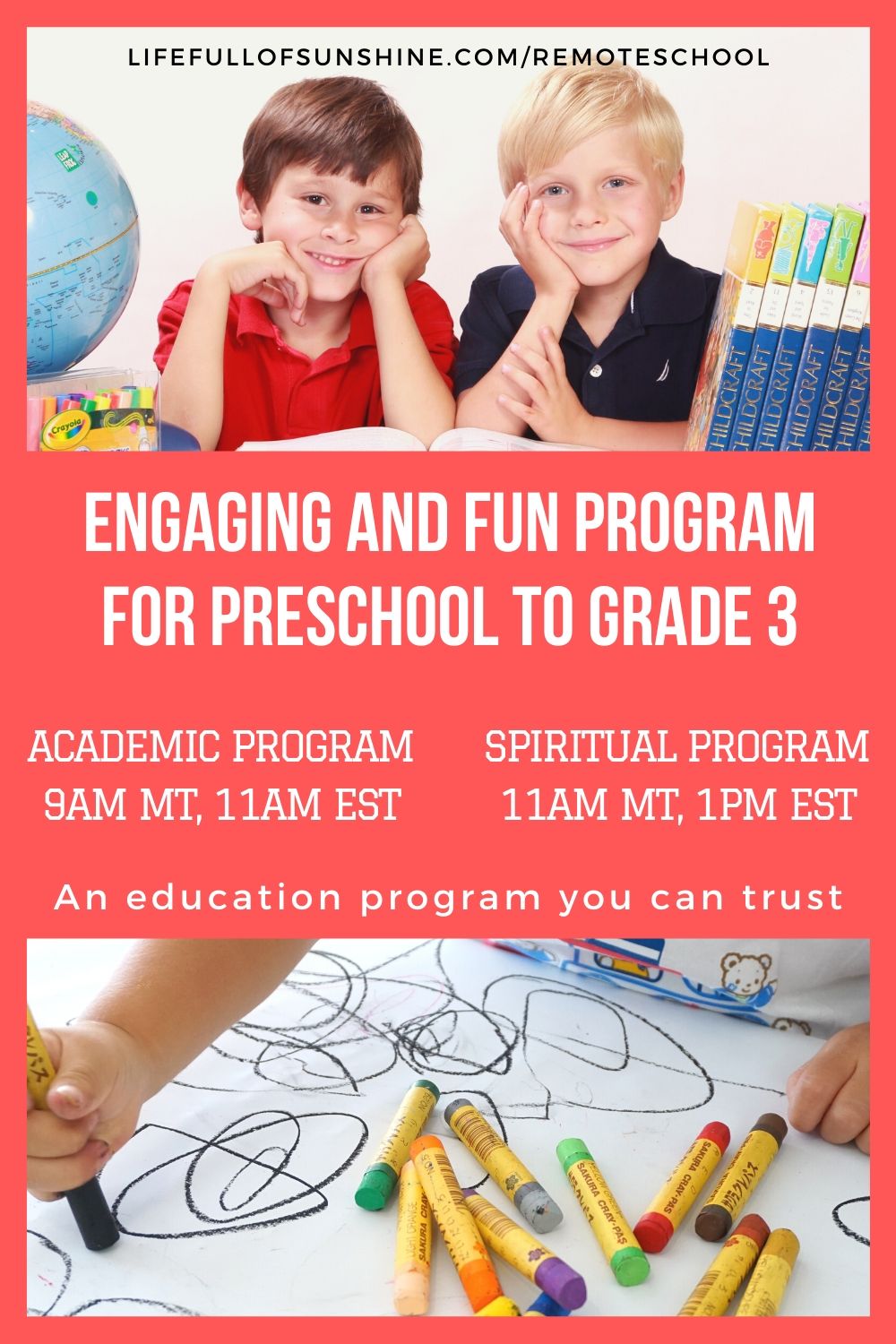 summer online school for preschool to grade 3